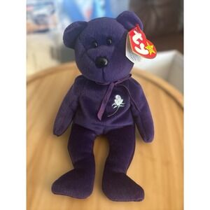 Vintage Collectible Rare - Ty Beanie Babies - Princess Bear Toy Plush